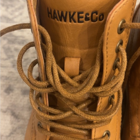 Hawke & Co Tan Leather Moc-Toe Boots - Picture 4 of 9
